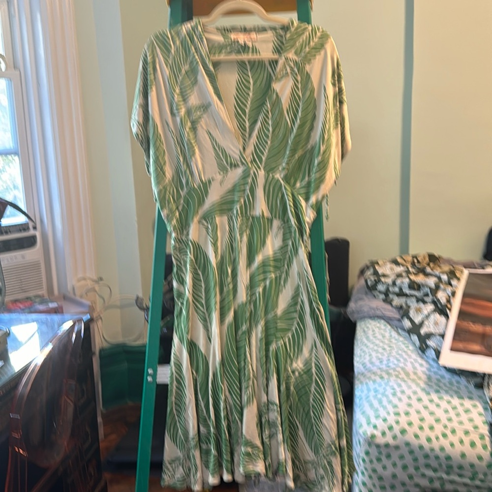 Mara Hoffman plunge-neck silk dress!